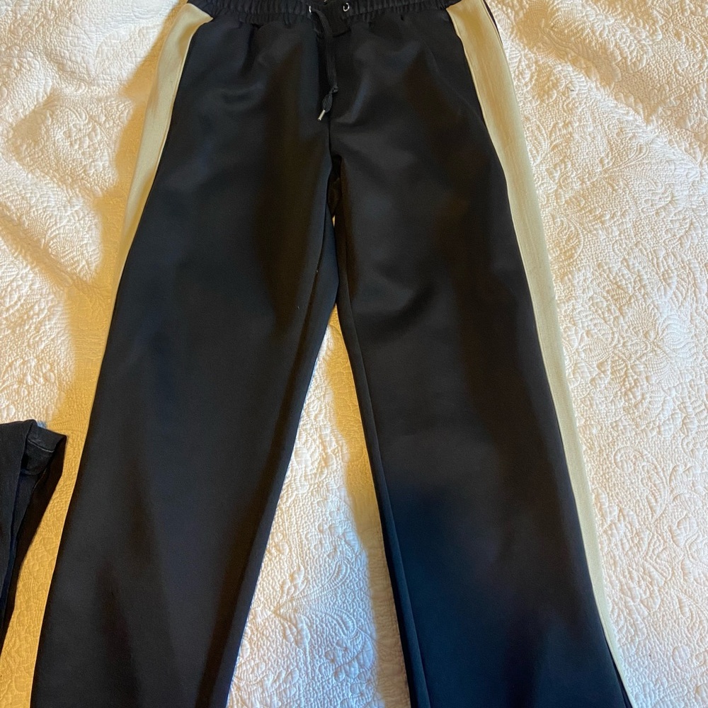H&M Black Drawstring Track Pants
